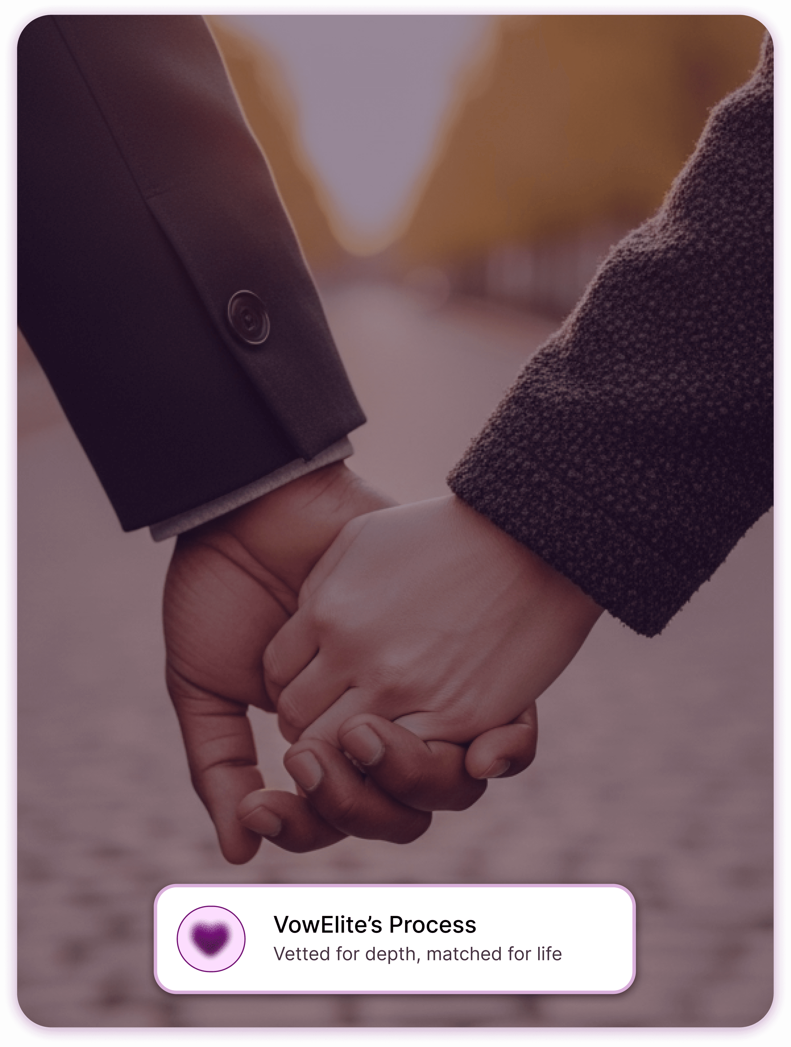 Two people holding hands, symbolizing connection and partnership
